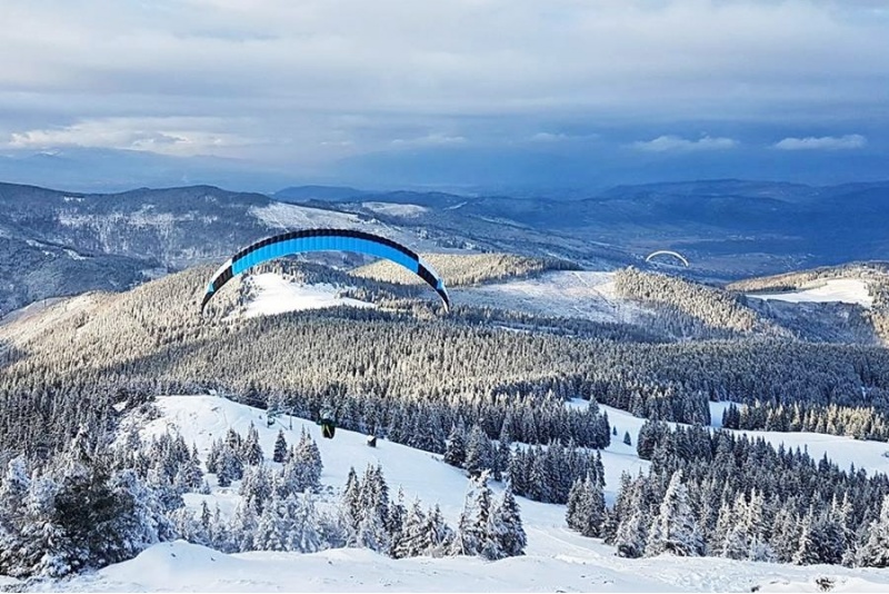 Lot paralotnią w Beskidach