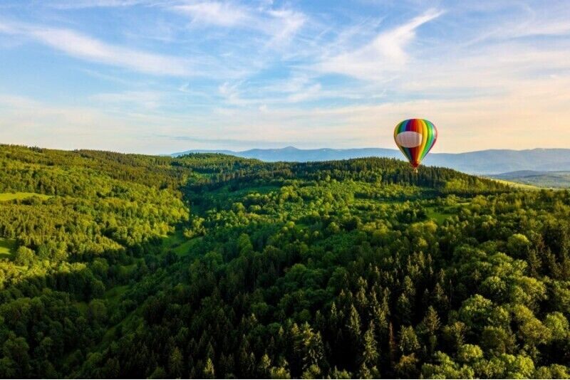 Lot balonem dla osób z ograniczoną mobilnością w Karkonoszach