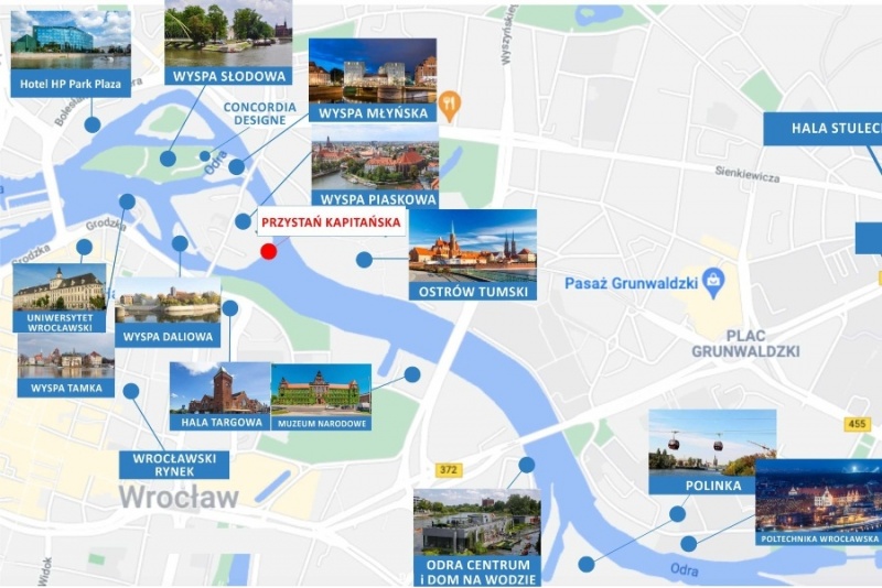 Rejs katamaranem solarnym we Wrocławiu