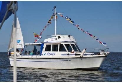 Romantyczne pływanie statkiem „Aistis“ Zalewem Kurońskim na Litwie