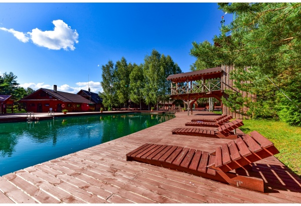 Zakwaterowanie rodzinne w chacie z bali „Aerodream” w Trokach