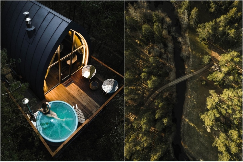 Nocleg w bungalowie „Jungle SPA” 4 metry nad ziemią i gorąca balia