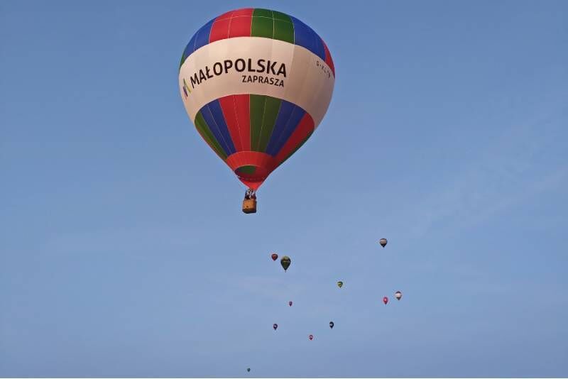 Lot balonem STANDART w okolicach Krakowa